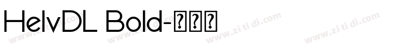 HelvDL Bold字体转换